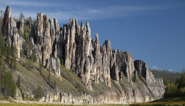 Синские столбы в республике Якутия