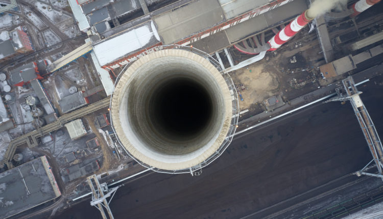 Новая труба на Красноярской ТЭЦ-1