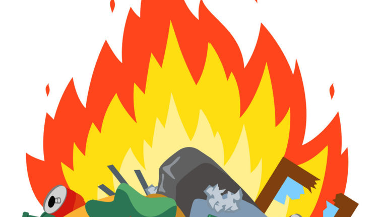 Вандалы жгут ТБО