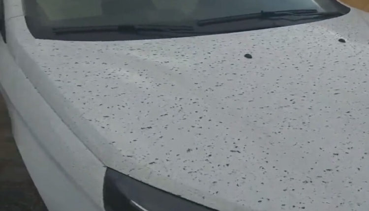 Липецк залило грязным дождем