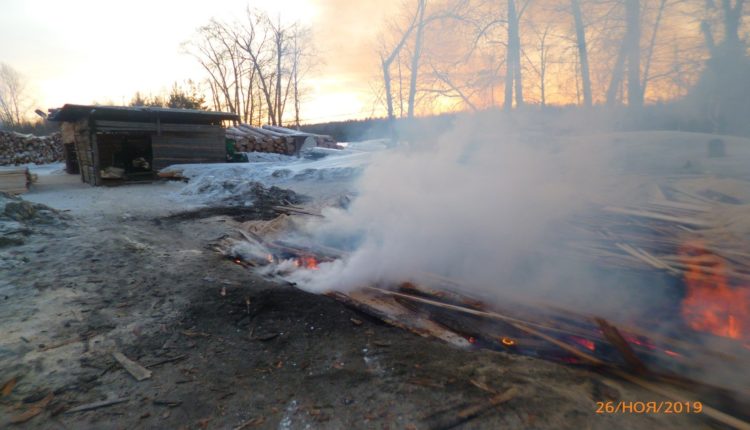 В Серове лесопилки уличили в незаконном сжигании отходов