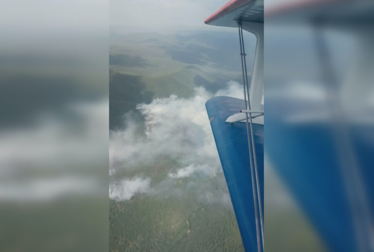 В нацпарке Приморья разгорелся крупный пожар