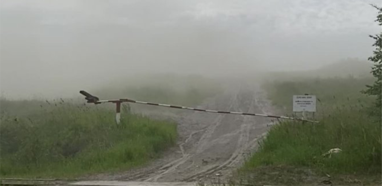 Над Северодвинском повисло облако золы