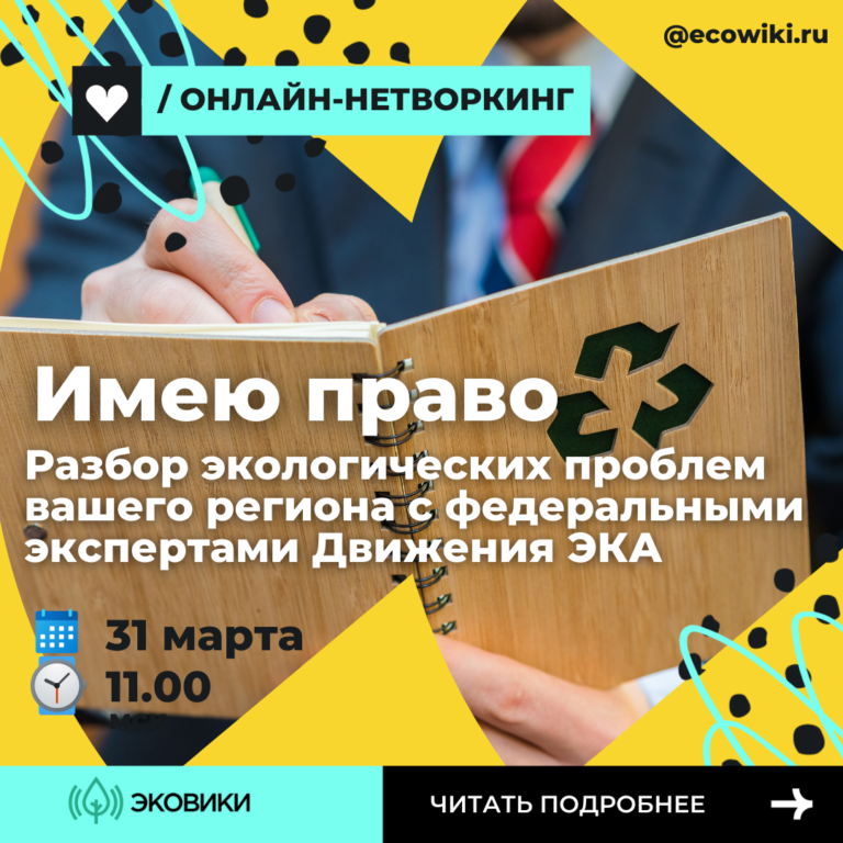 Эксперты по защите экологических прав дадут онлайн-консультации для жителей регионов