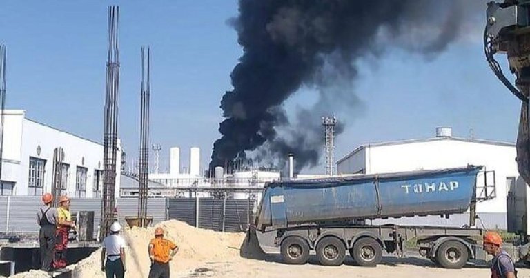 На НПЗ в Ростовской области произошёл пожар