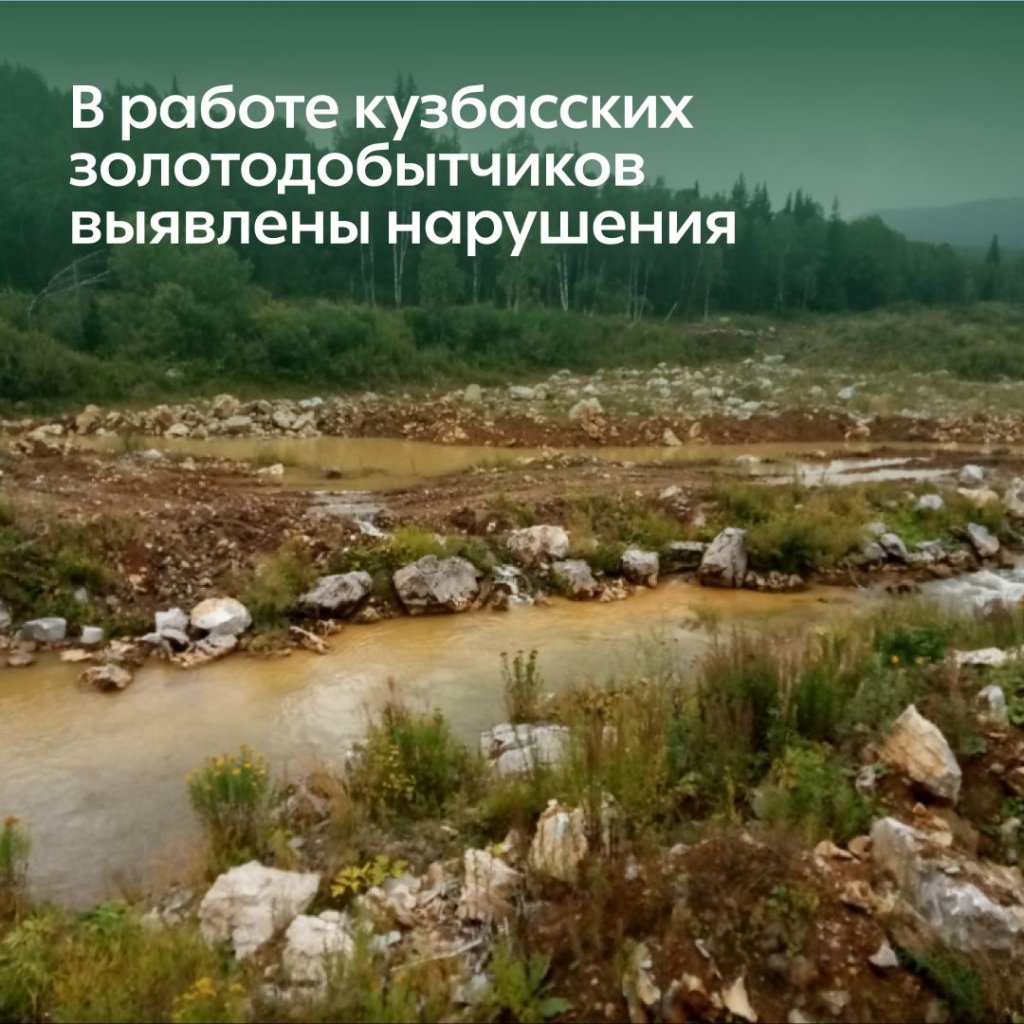 Золотодобытчики Кузбасса загрязняли реки промывочными водами