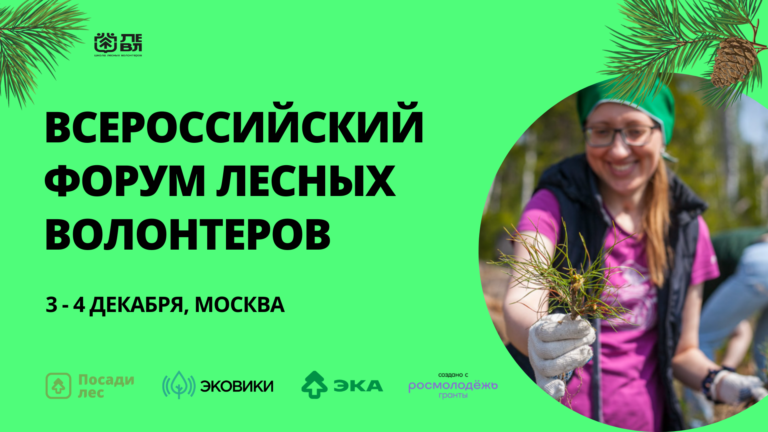 ЭКА приглашает на Форум лесных волонтеров