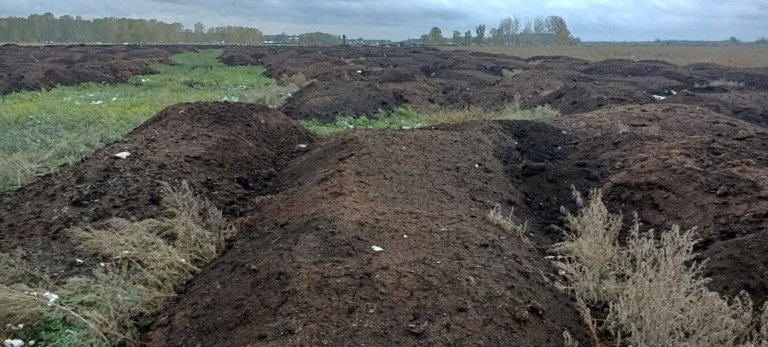 Под Омском обнаружили огромную свалку с птичьим пометом
