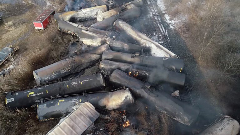 Ученые заявили о масштабной географии загрязнений в результате железнодорожной аварии в Огайо