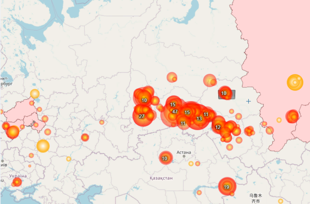 Большинство лесных пожаров на территории страны потушены
