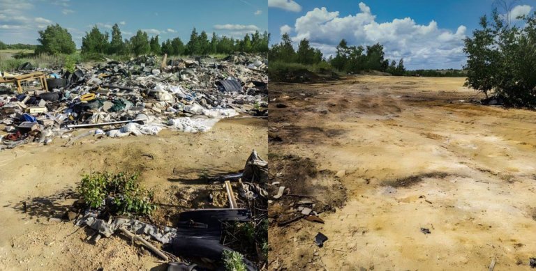 На месторождении в Медногороске убрали незаконную свалку