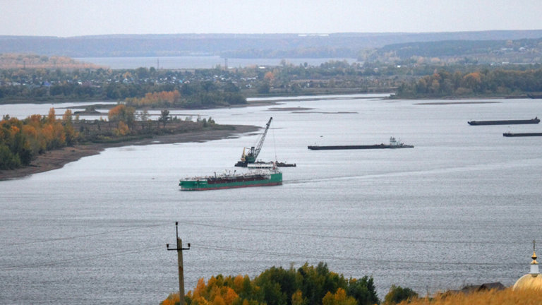 Уровень Куйбышевского водохранилища продолжает снижаться