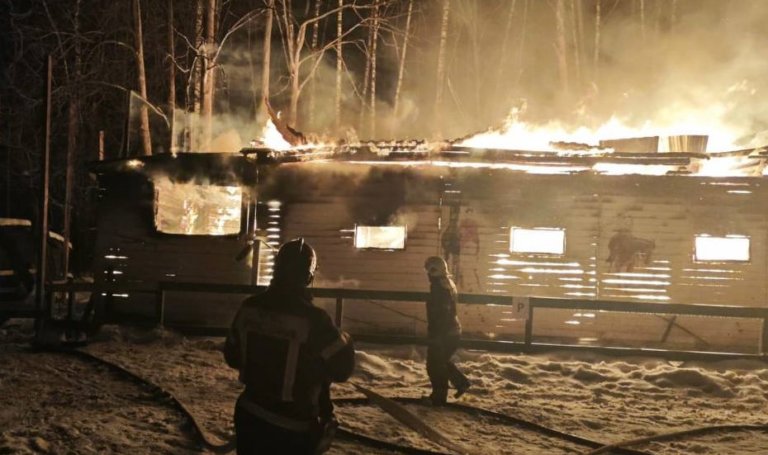 На пожаре в конюшне Москвы спасли 5 лошадей