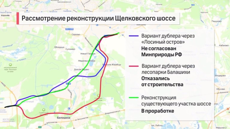 Вместо строительства дублера Щелковское шоссе расширят