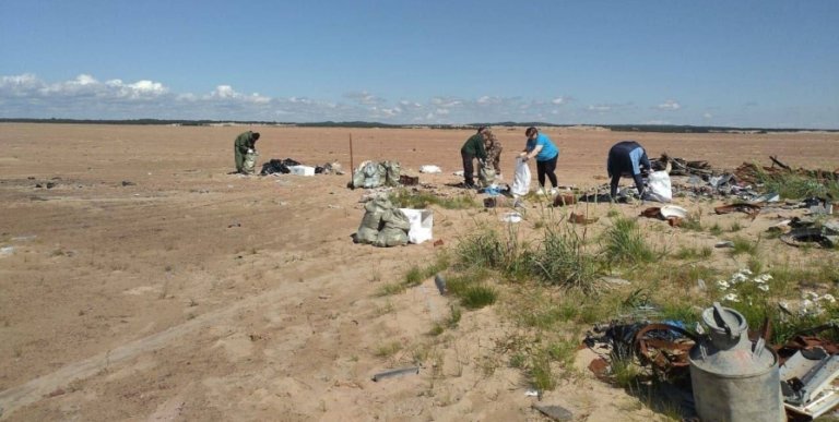 В Мурманской области ликвидировали незаконную свалку