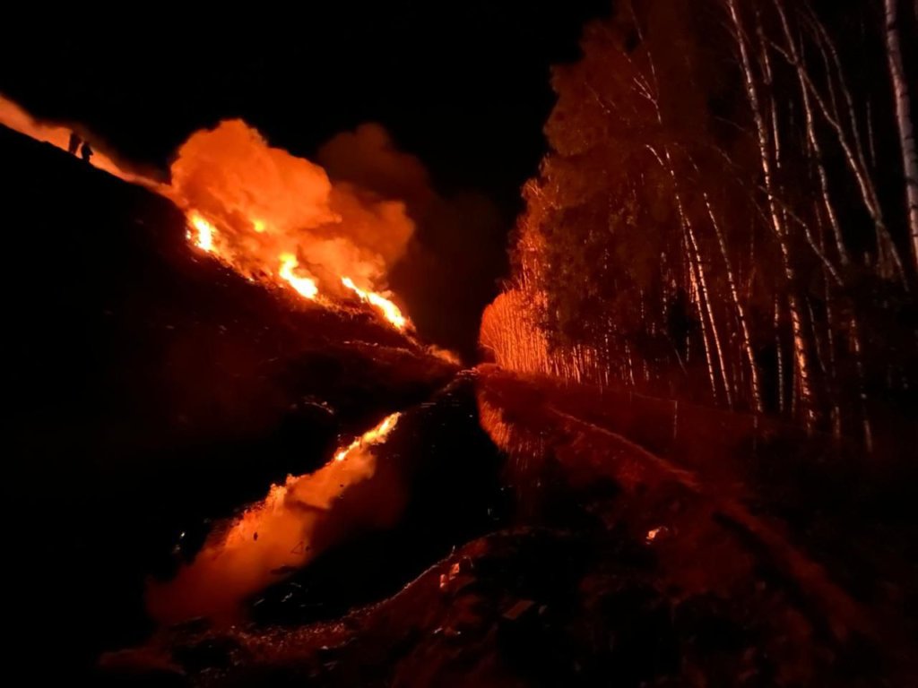В Нижегородской области горит мусорный полигон «Ситиматик»
