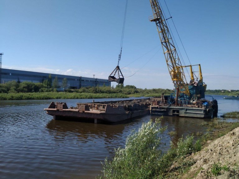 Завершен первый этап расчистки реки Вологды