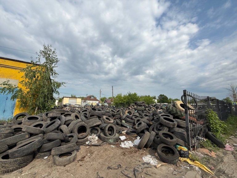 В Нижнем Новгороде убрали огромную свалку из старых шин