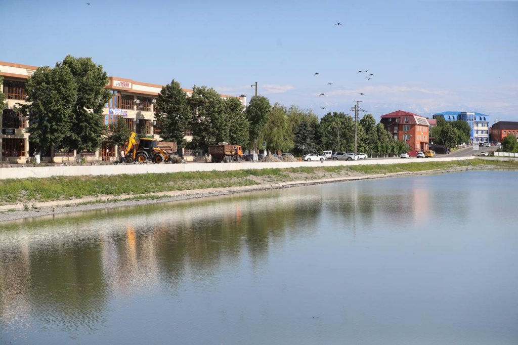 В Назрани впервые реконструируют главный городской пруд