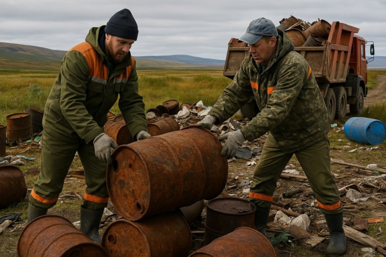 Волонтёры собрали сотни тонн отходов на ямальских территориях