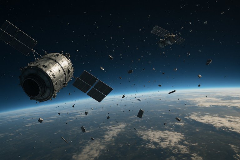 Сгорающие спутники оставляют след: космические отходы и риск для атмосферы
