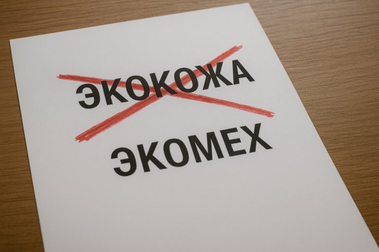 В России запретят использование термина «экокожа» и «экомех»