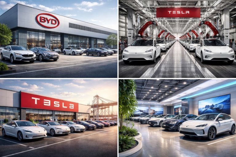 Электромобили: BYD может опередить Tesla по итогам 2025 года