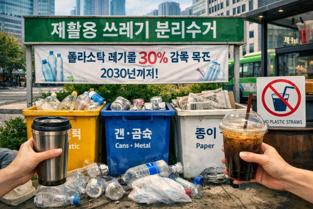 Южная Корея нацелилась сократить пластиковые отходы на 30% к 2030 году
