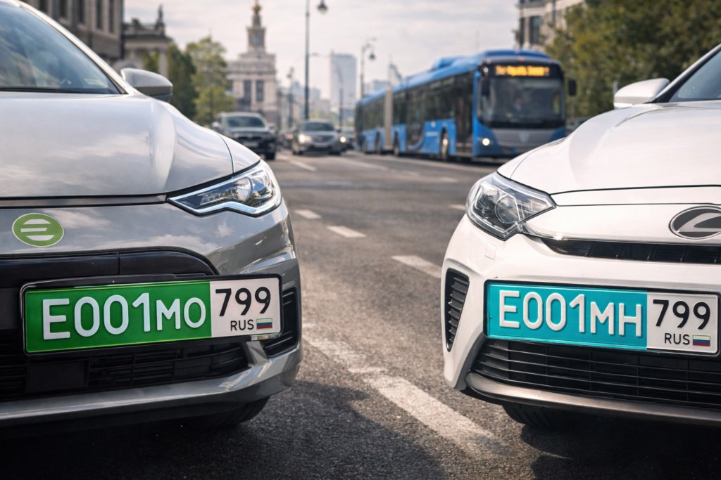 В России предложили ввести зелёные и бирюзовые номера для автомобилей