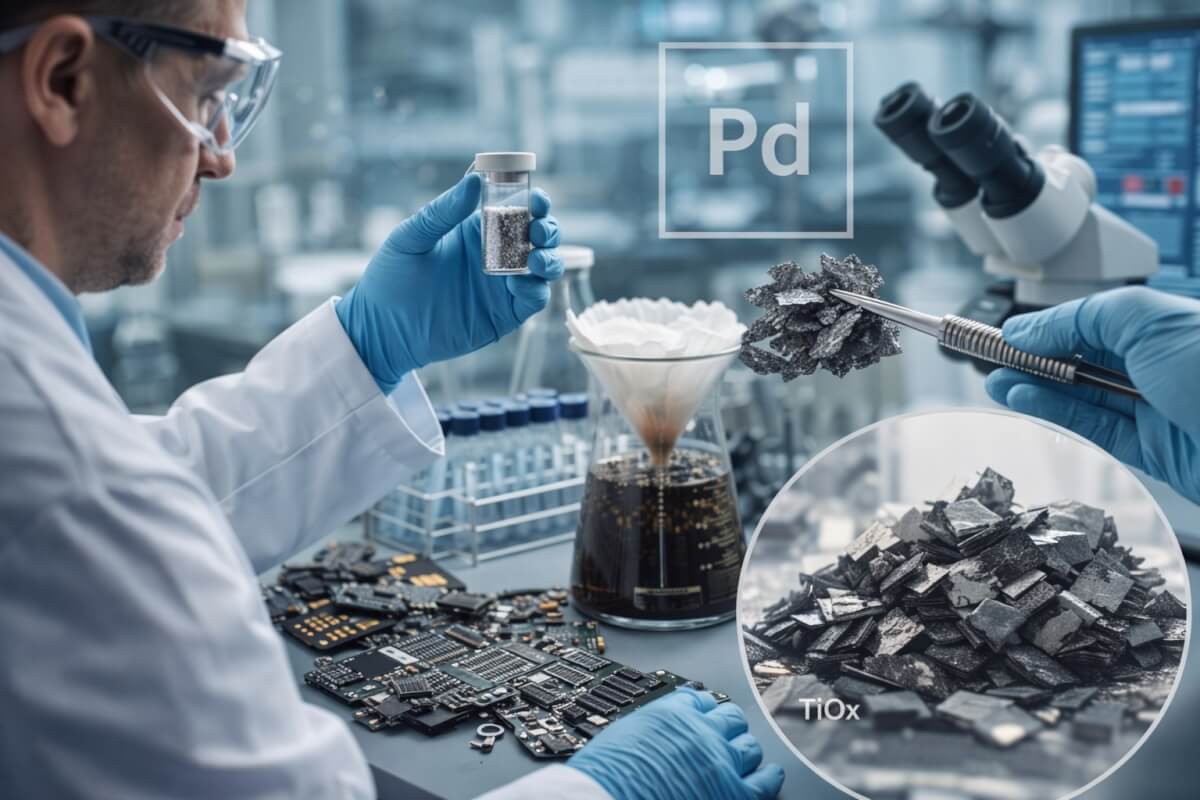 Новая технология позволяет извлекать палладий из электронных отходов без кислот и нагрева