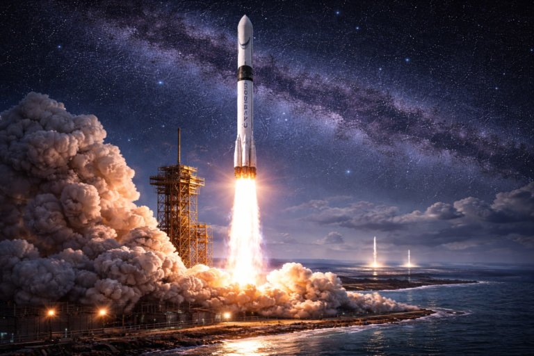 Ученые впервые измерили загрязнение атмосферы при сходе ракеты Falcon 9