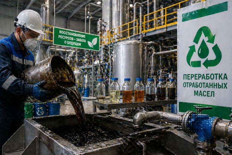 Переработка отработанных масел в России достигла 86 тыс. тонн