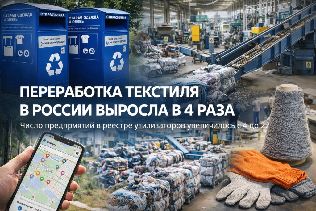 Рынок переработки одежды растёт: в реестре уже 22 предприятия