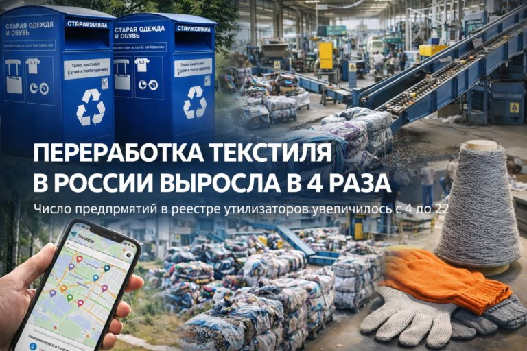 Рынок переработки одежды растёт: в реестре уже 22 предприятия