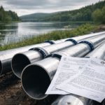 Жители Кольского района заявили о нарушениях при строительстве канализации вблизи реки Кола