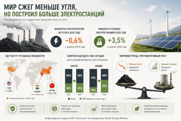 Мир начал сжигать меньше угля — но строить больше угольных электростанций
