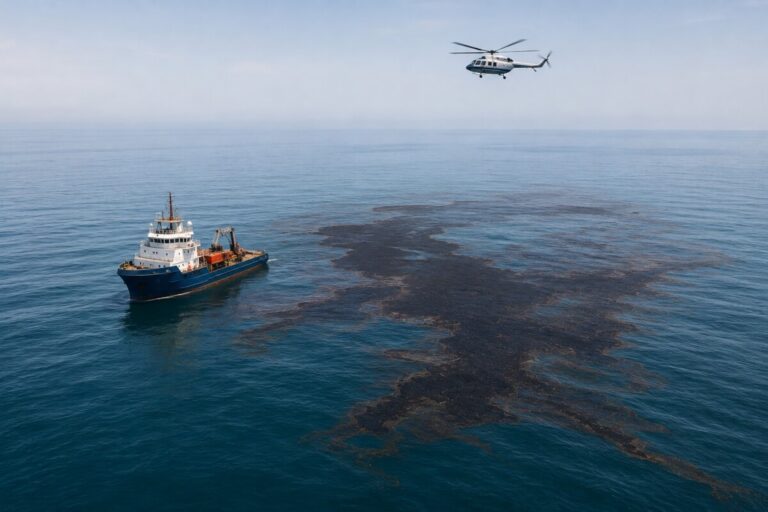 У берегов Азербайджана произошел разлив нефти из поврежденного подводного трубопровода