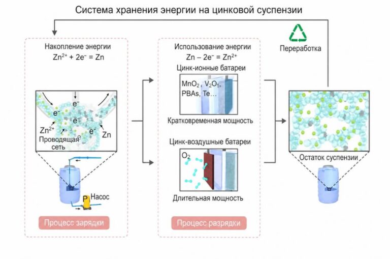 Цинковая проточная батарея проработала более 5 тыс. часов