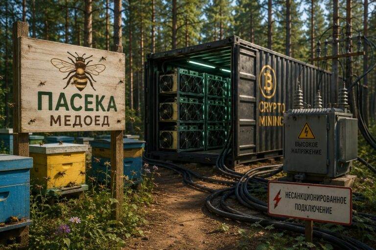 «Пчёлы-майнеры»: в Красноярском крае пасекой прикрыли криптоферму в лесу