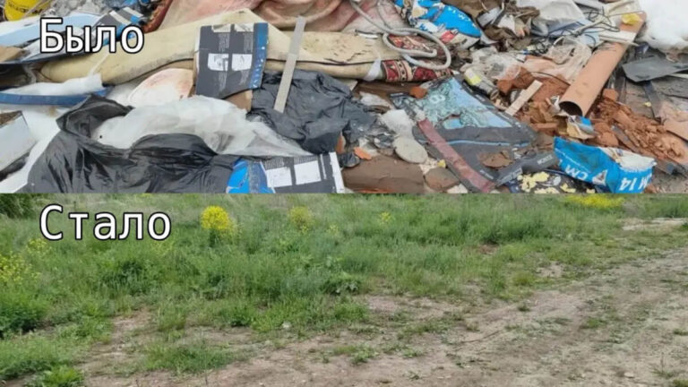 В Набережных Челнах ликвидировали стихийную свалку